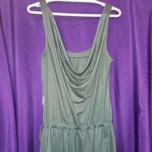 Slouchy green dress / beach coverup